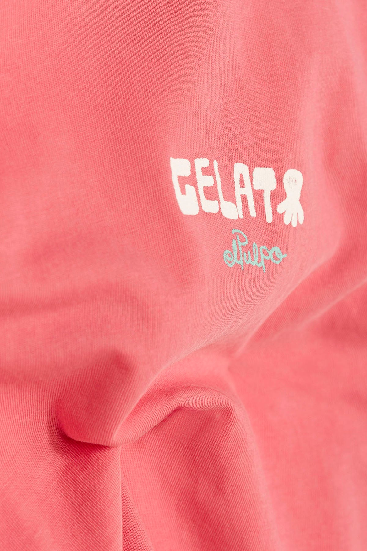 T-SHIRT MASCULINA OVERSIZE EM GELATO ROSA CHICLETE