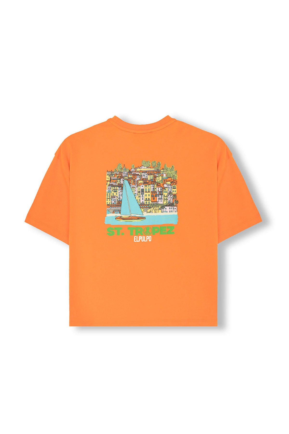 CAMISETA NIÑO OVERSIZE ST TROPEZ NARANJA CLARO