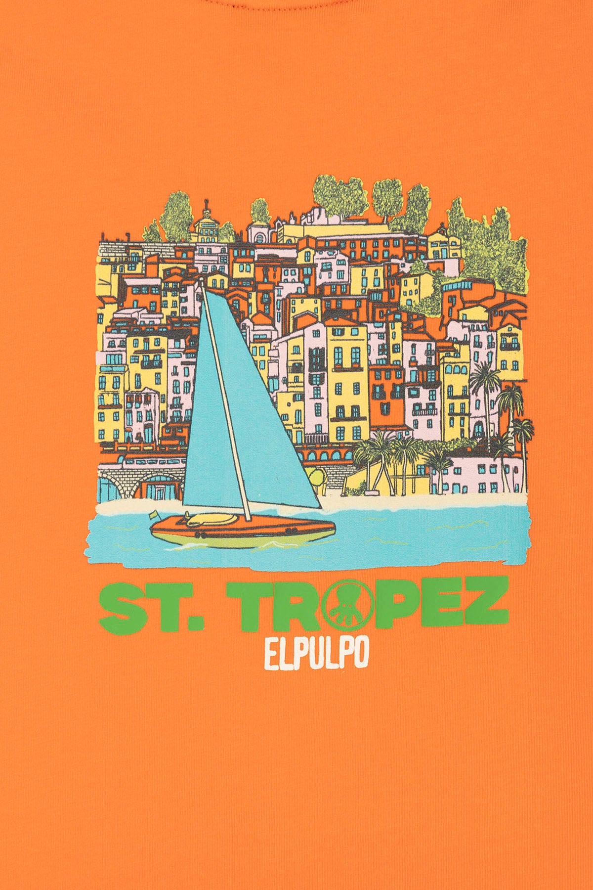 CAMISETA NIÑO OVERSIZE ST TROPEZ NARANJA CLARO