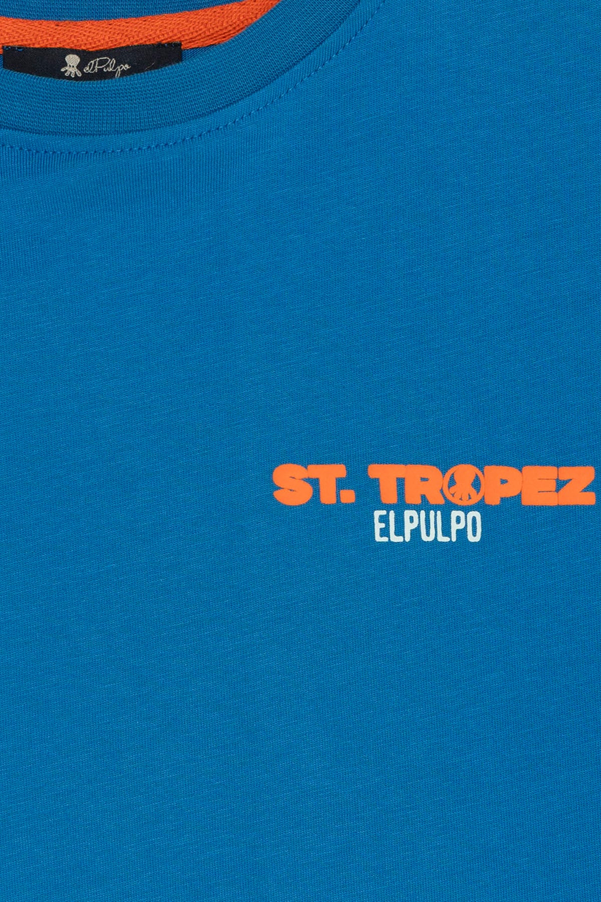 T-SHIRT ST TROPEZ OVERSIZED MENINO AZUL ELÉTRICO