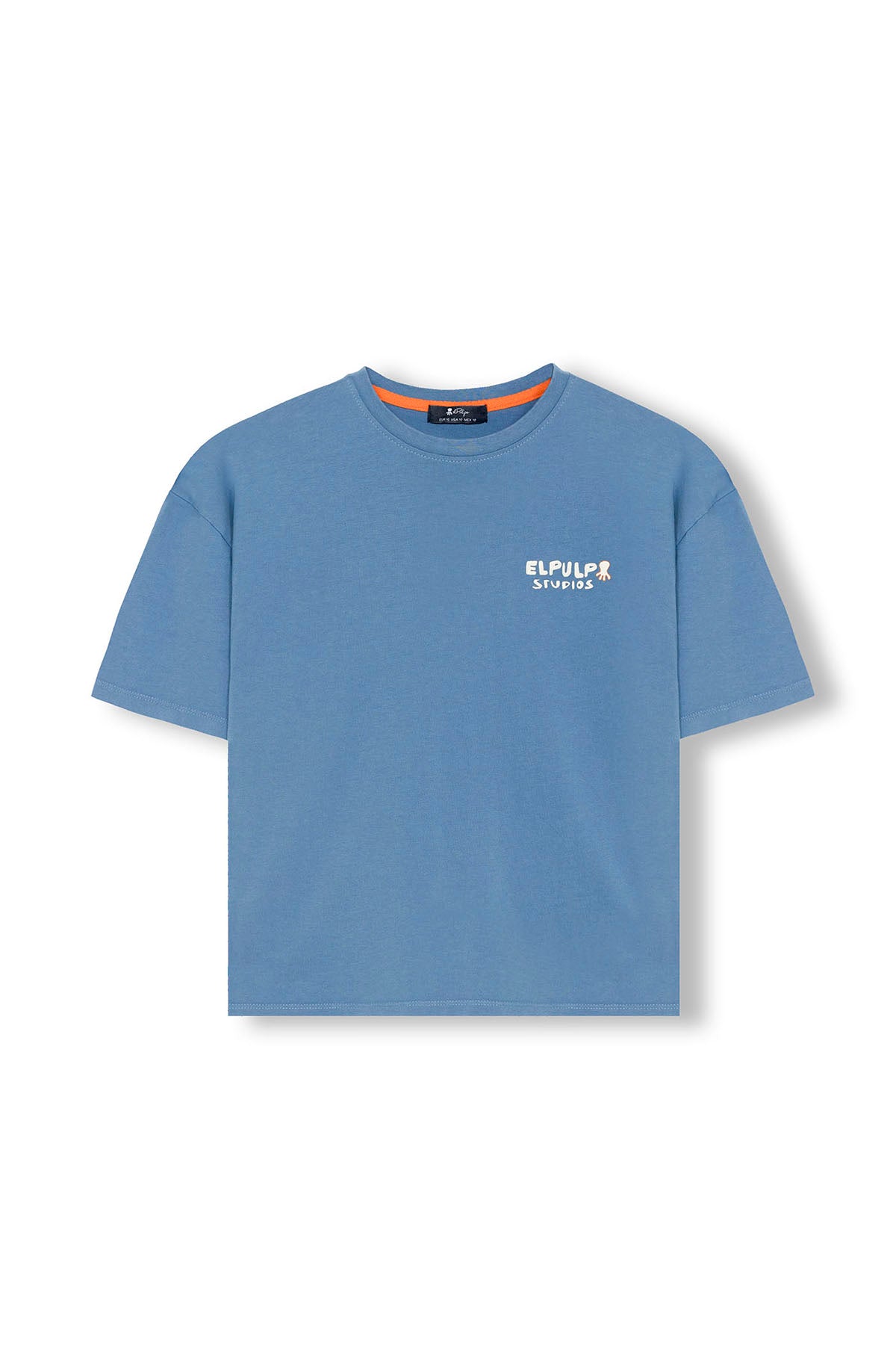 CAMISETA NIÑO OVERSIZE ELPULPO STUDIOS ÍNDIGO