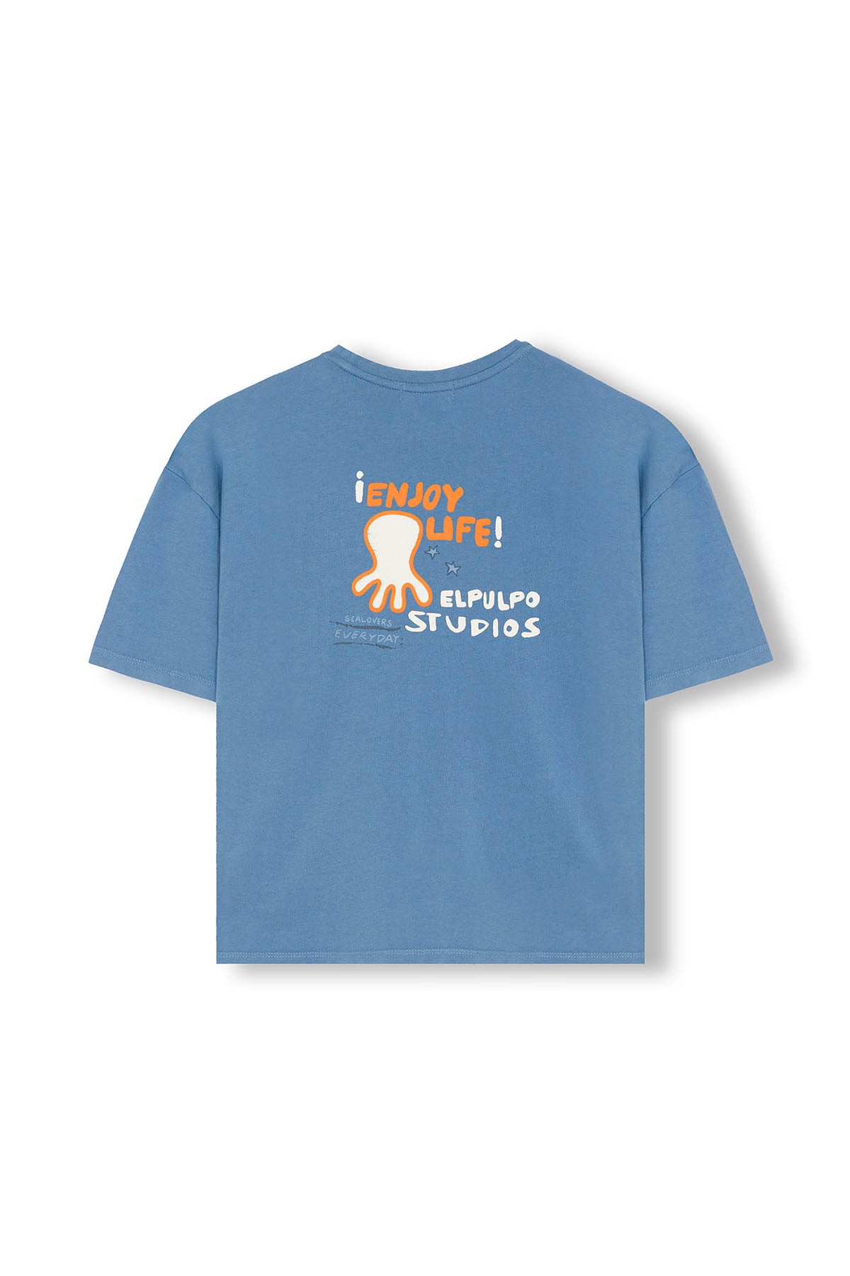 CAMISETA NIÑO OVERSIZE ELPULPO STUDIOS ÍNDIGO