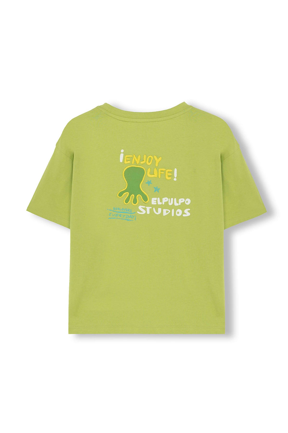 ELPULPO STUDIOS OVERSIZED BOYS' T-SHIRT PISTACHIO GREEN