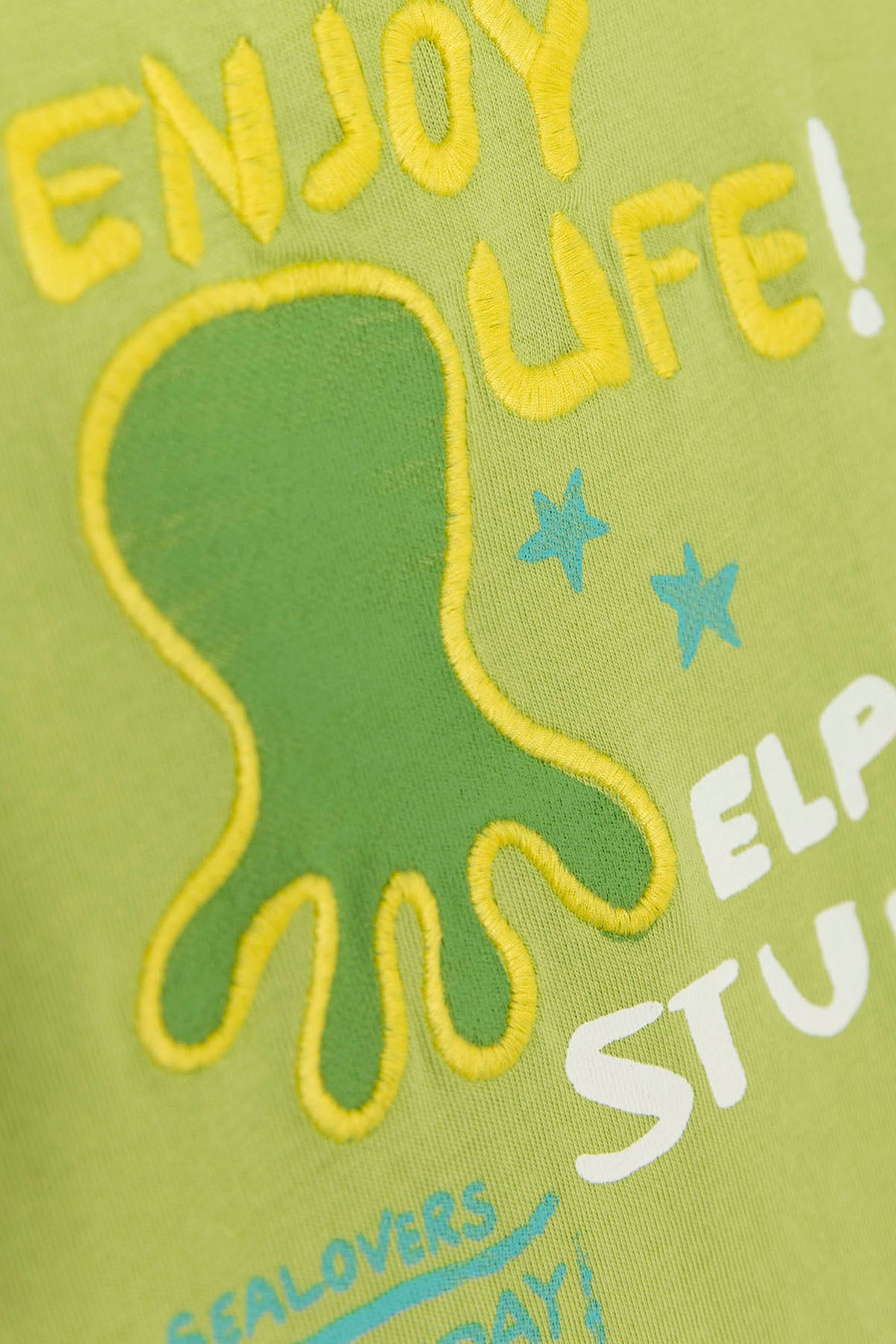 ELPULPO STUDIOS OVERSIZED BOYS' T-SHIRT PISTACHIO GREEN
