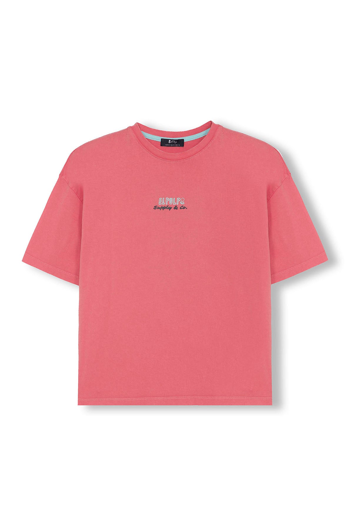 OVERSIZE SALTY WAVES BOY'S T-SHIRT BUBBLE BUBBLE PINK