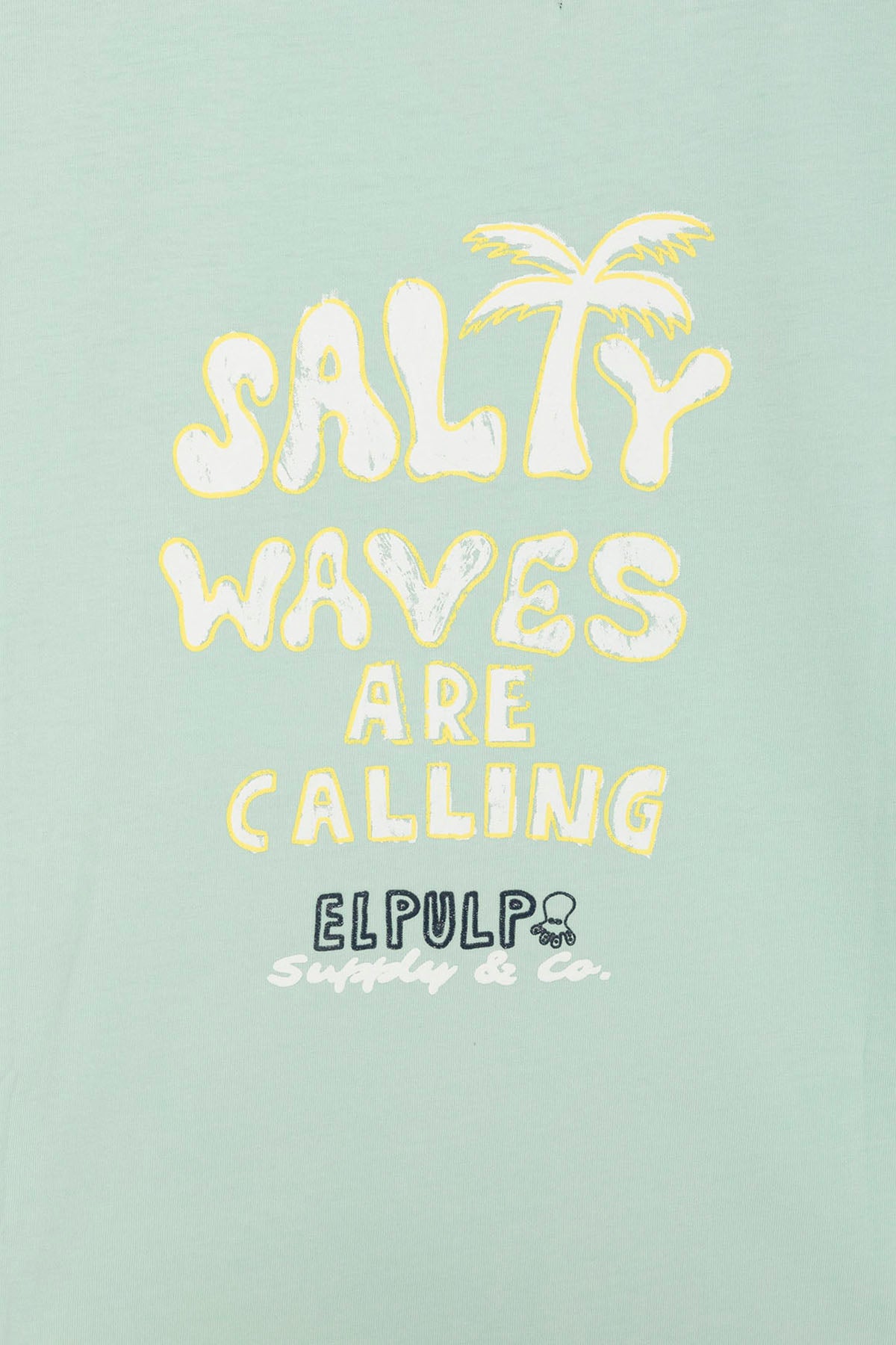 T-SHIRT MENINA AZUL TURQUESA SALTY WAVES OVERSIZED