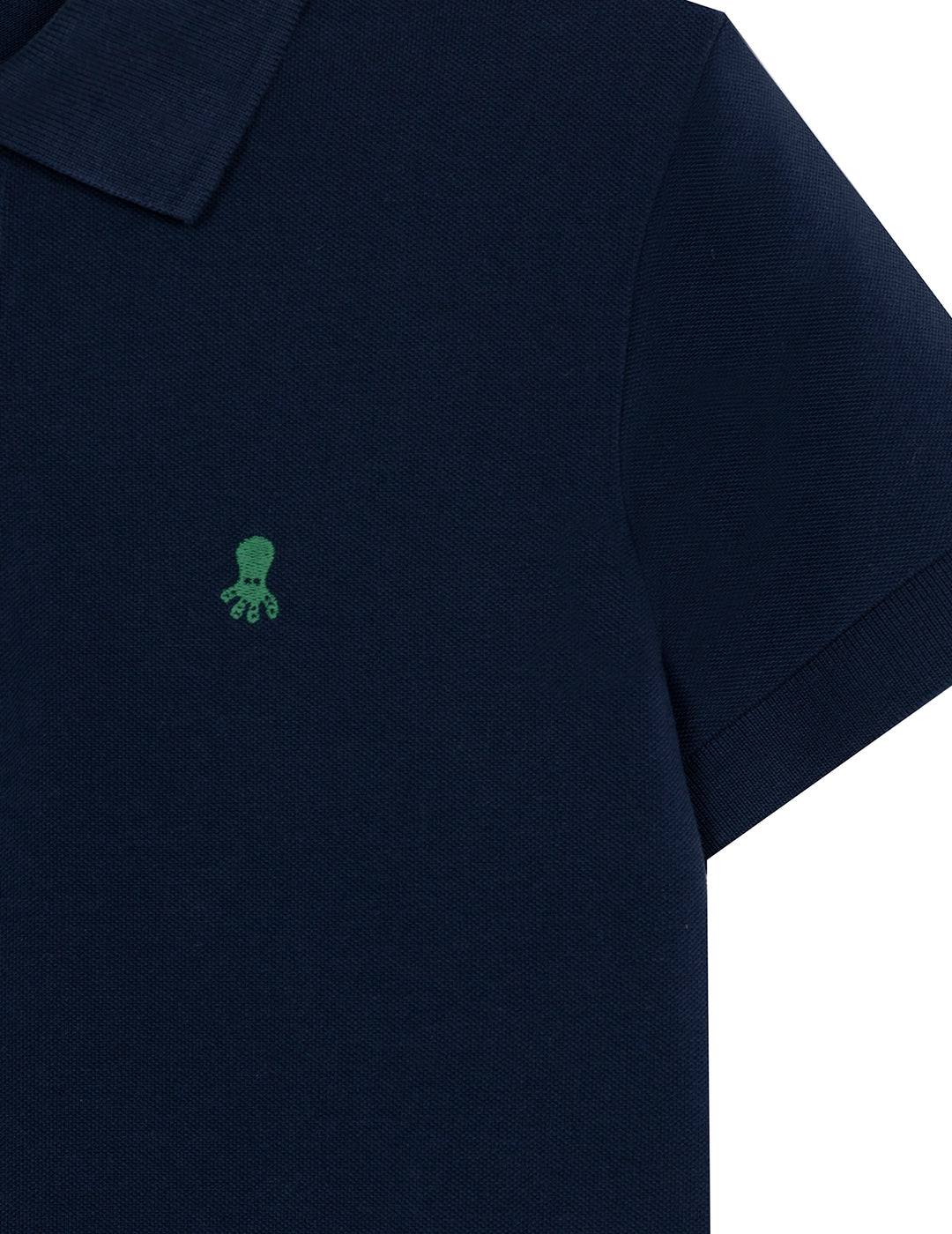 POLO NIÑO BASIC LOGO AZUL MARINO
