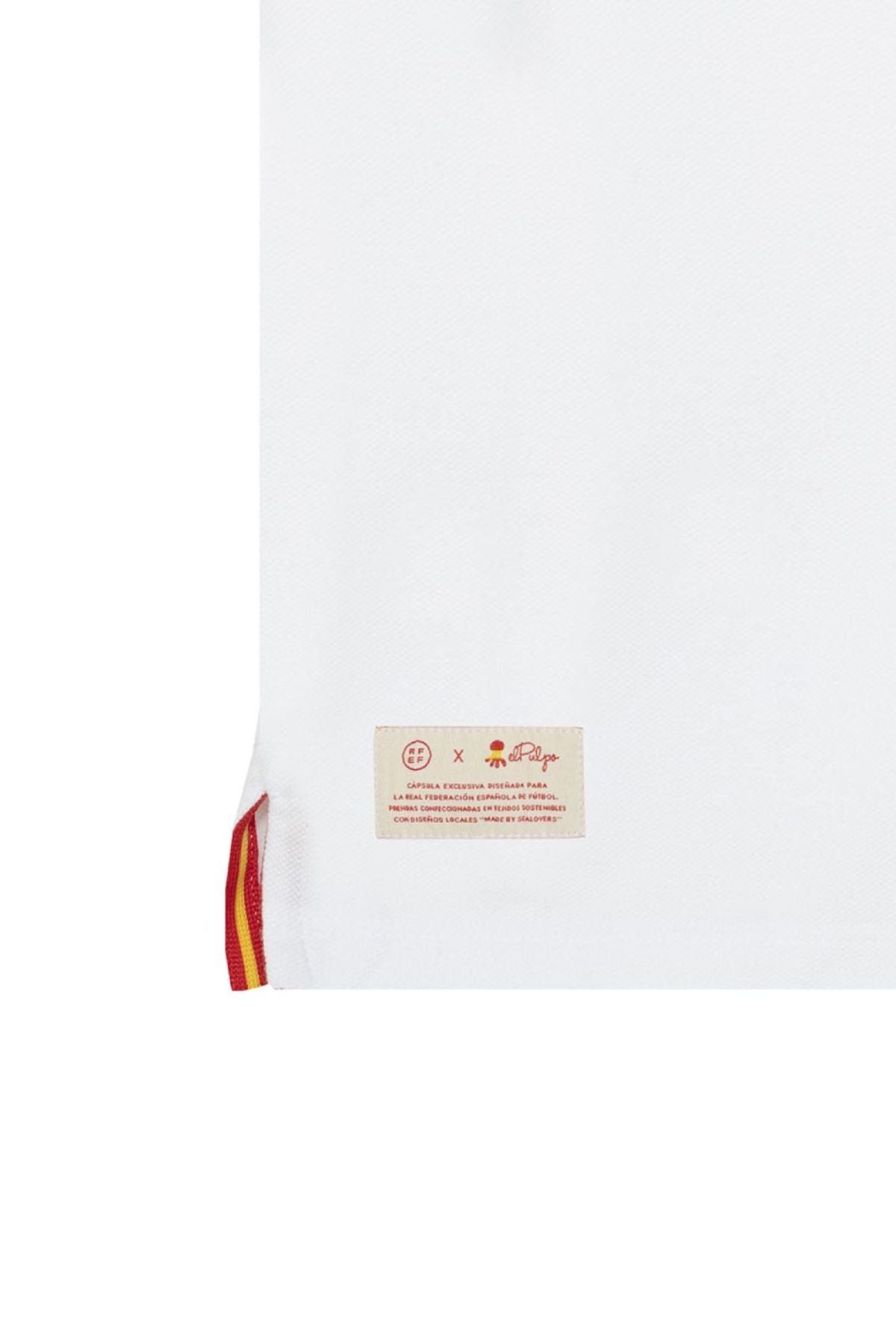 POLO NIÑO ESTAMPADO ELPULPO Y NARANJITO CONTRASTES BLANCO PURO