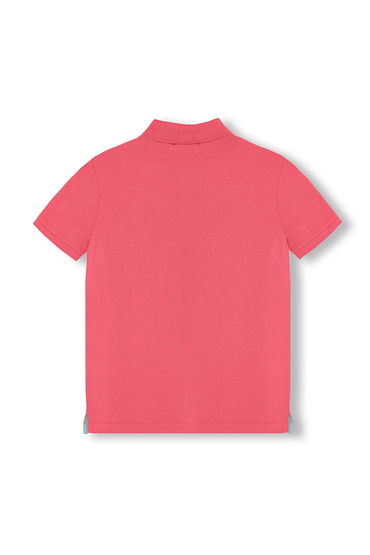 CAMISA POLO MASCULINA LAVADA COM BORDADO CONTRASTANTE EM ROSA CHOCOLATE