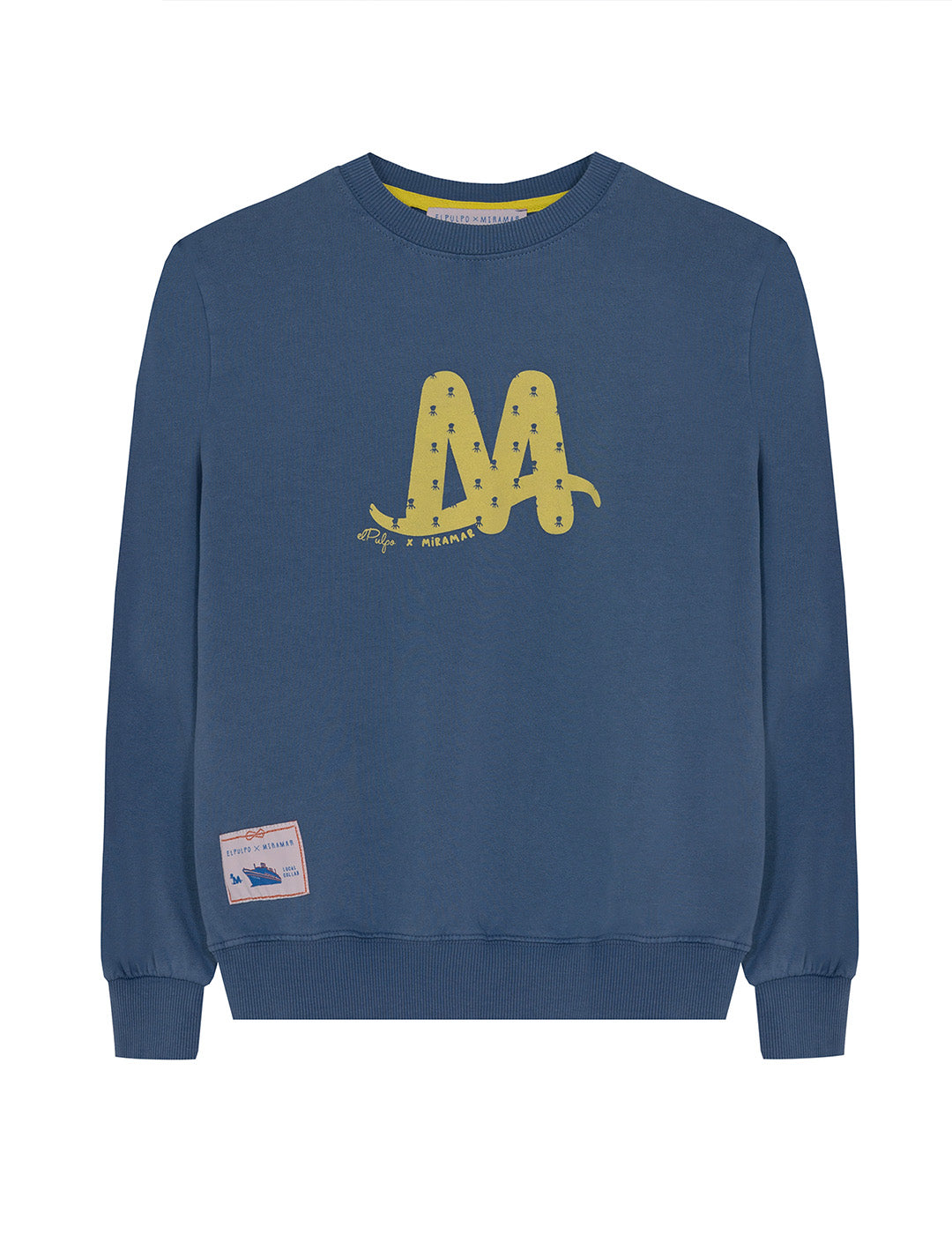 SUDADERA NIÑO OARS AZUL INDIGO DELAVÉ