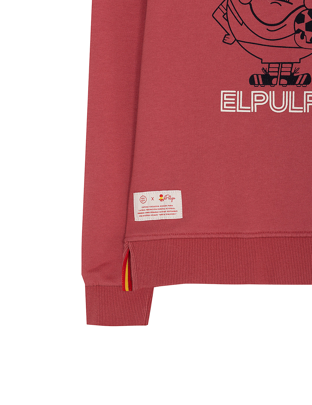 BOY'S SWEATSHIRT WITH CONTRAST ORANGE RED SILHOUETTE PRINT