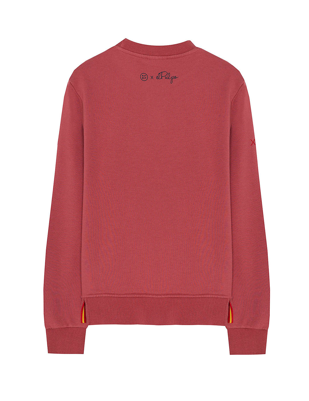BOY'S SWEATSHIRT WITH CONTRAST ORANGE RED SILHOUETTE PRINT