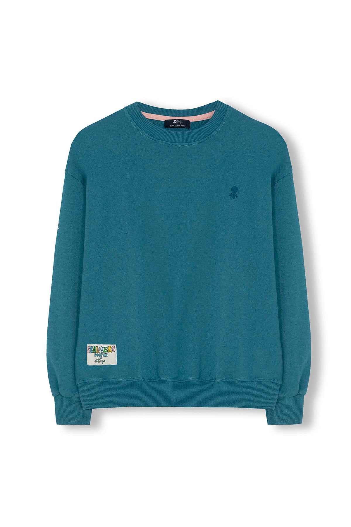 SWEATSHIRT BORDADO AZUL SAFIRA ELPULPO PARA MENINO