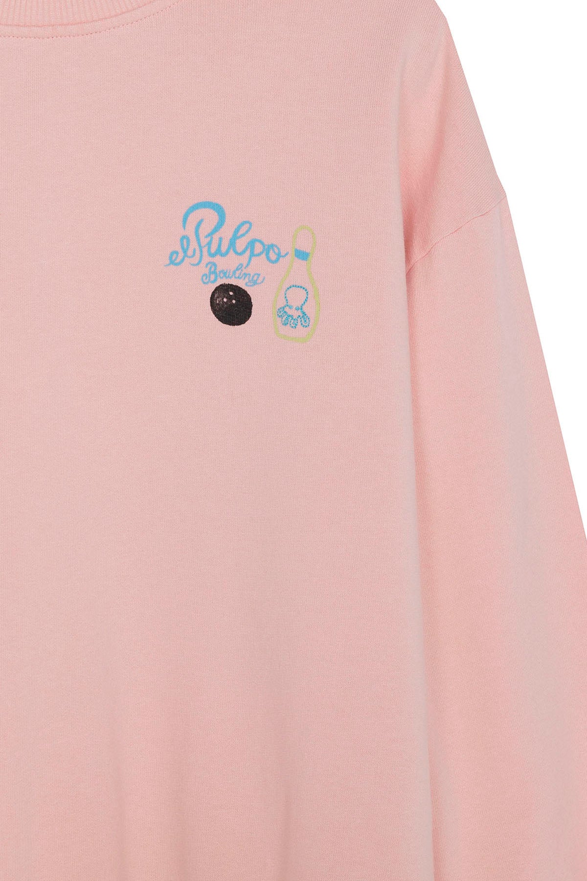 SWEATSHIRT COM ESTAMPA DE BOLICHE ROSA PARA CRIANÇAS
