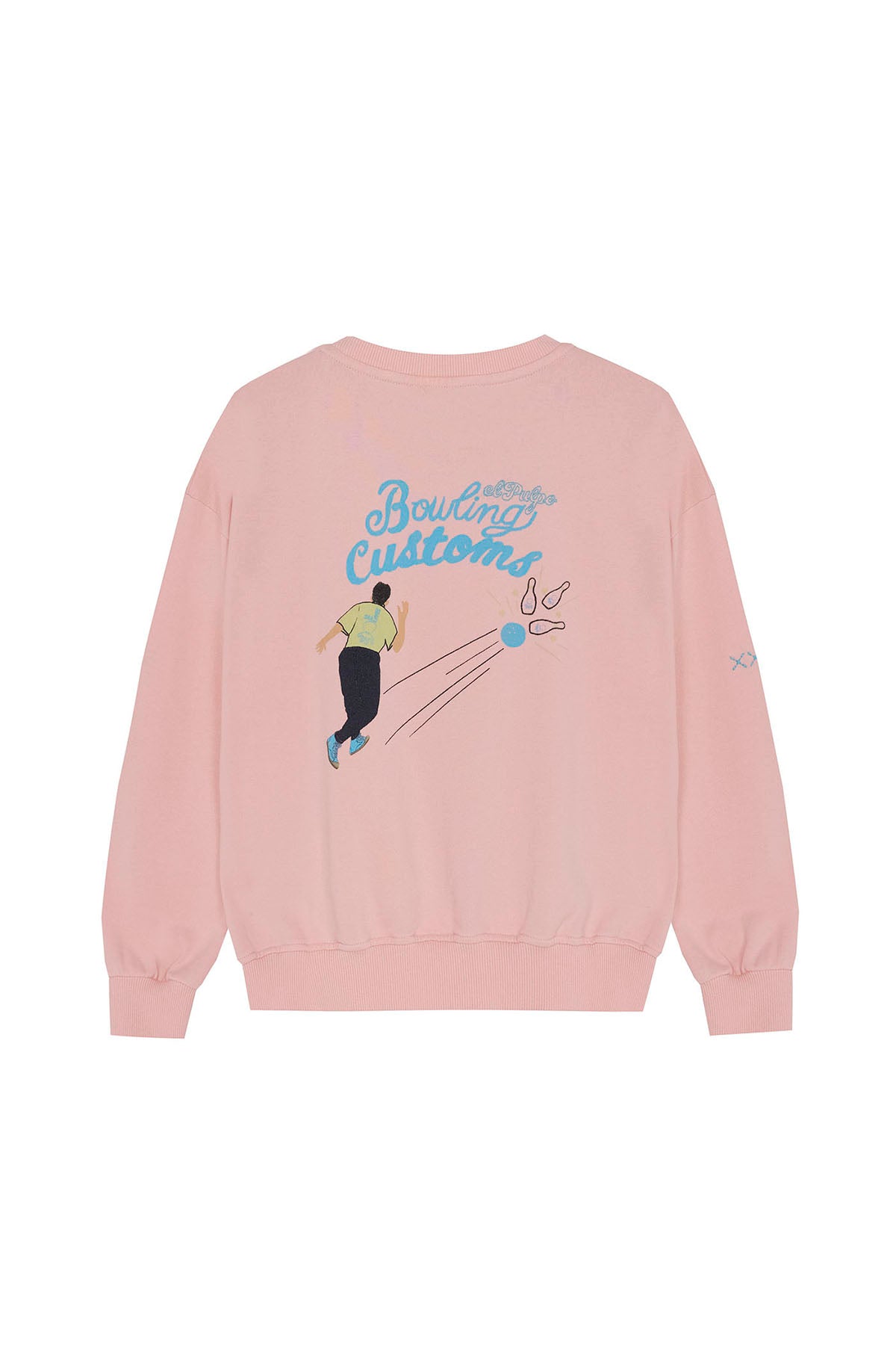 SWEATSHIRT COM ESTAMPA DE BOLICHE ROSA PARA CRIANÇAS