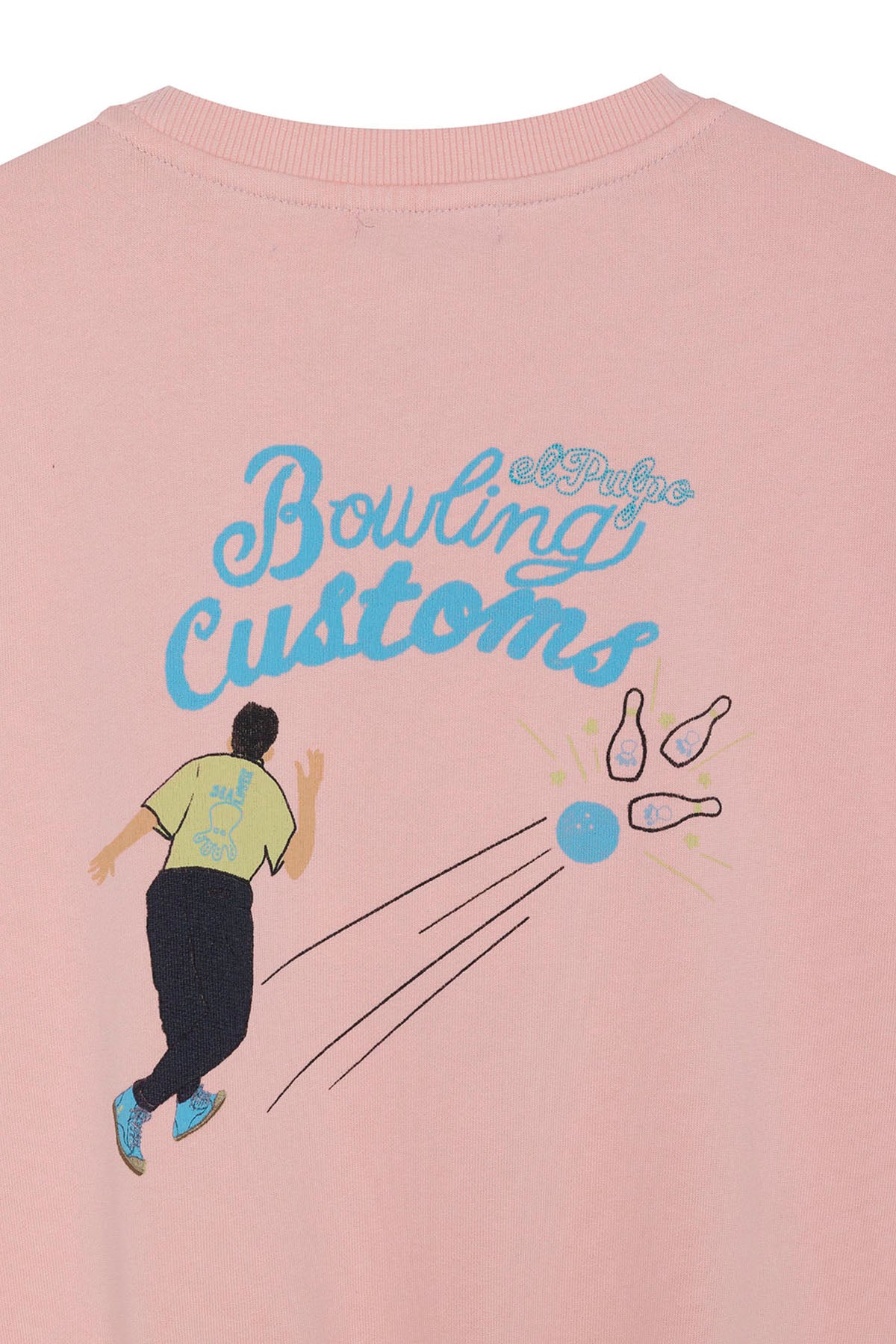 SWEATSHIRT COM ESTAMPA DE BOLICHE ROSA PARA CRIANÇAS