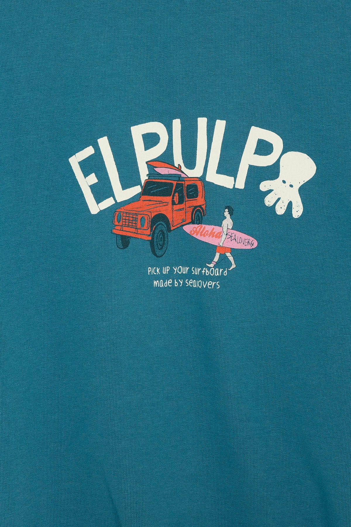 SAPPHIRE BLUE SURFER PRINT BOY'S SWEATSHIRT