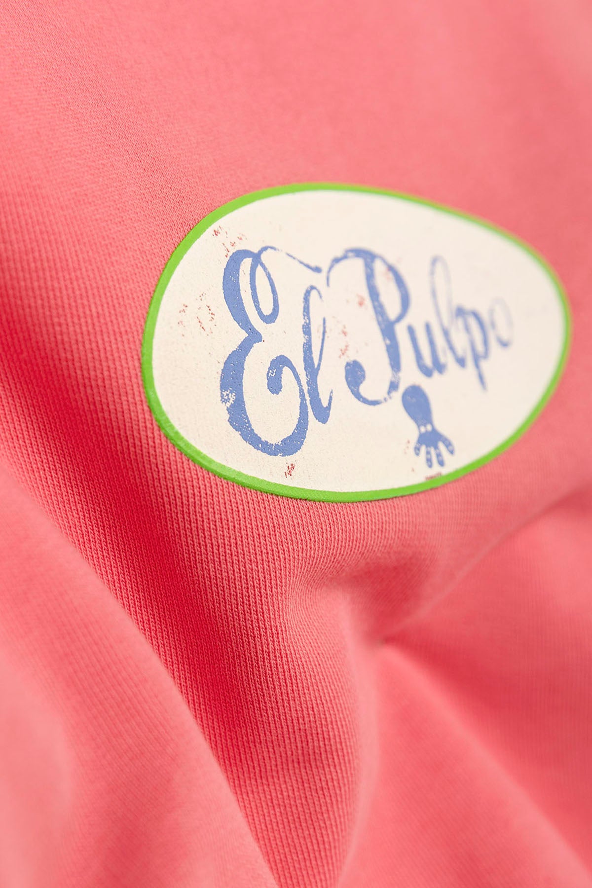 SUDADERA NIÑO OVERSIZE ELPULPO VINTAGE ROSA CHICLE