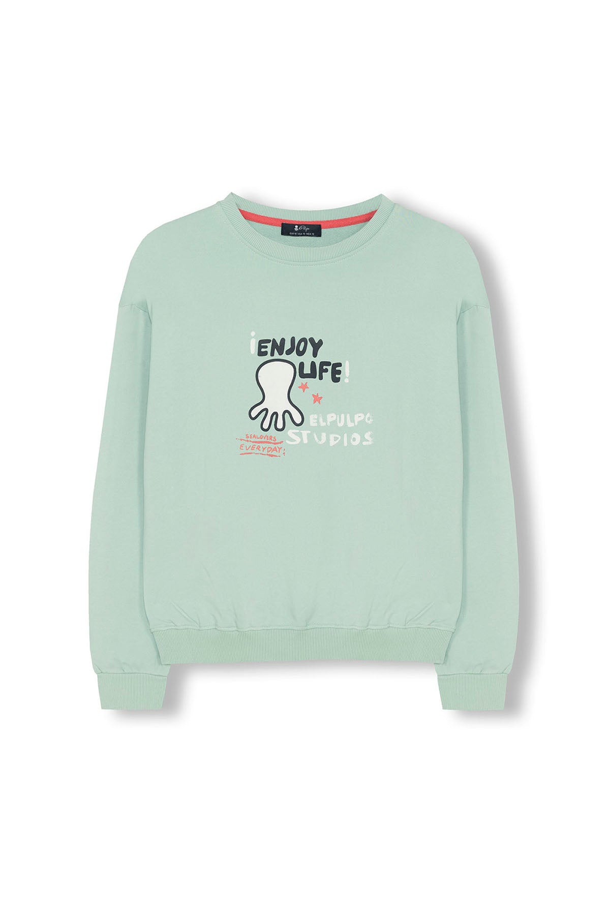 SWEATSHIRT MASCULINO OVERSIZE AZUL TURQUESA ELPULPO STUDIO