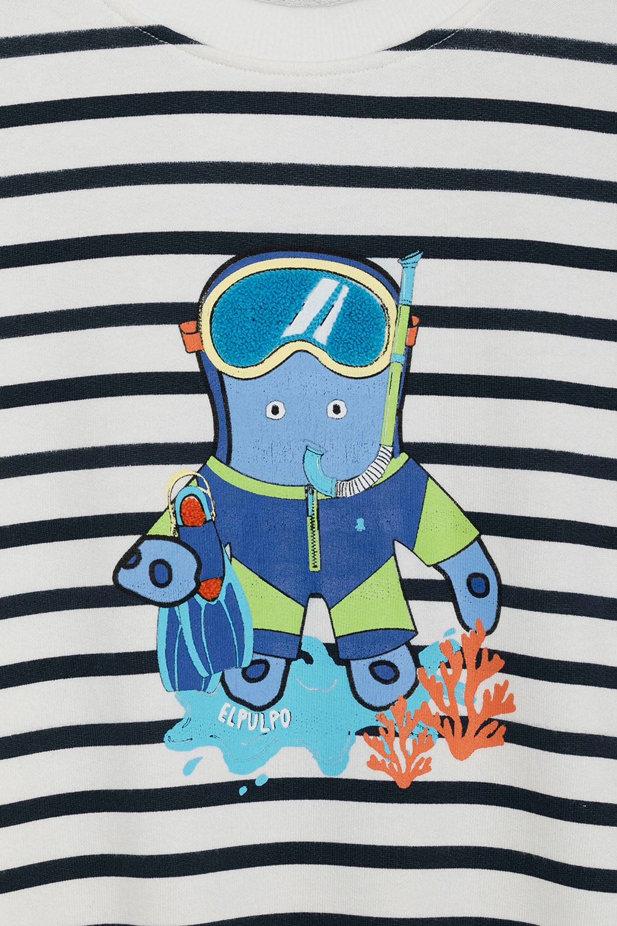 SWEATSHIRT MASCULINO OVERSIZE ELPULPO SNORKEL BRANCO PURO