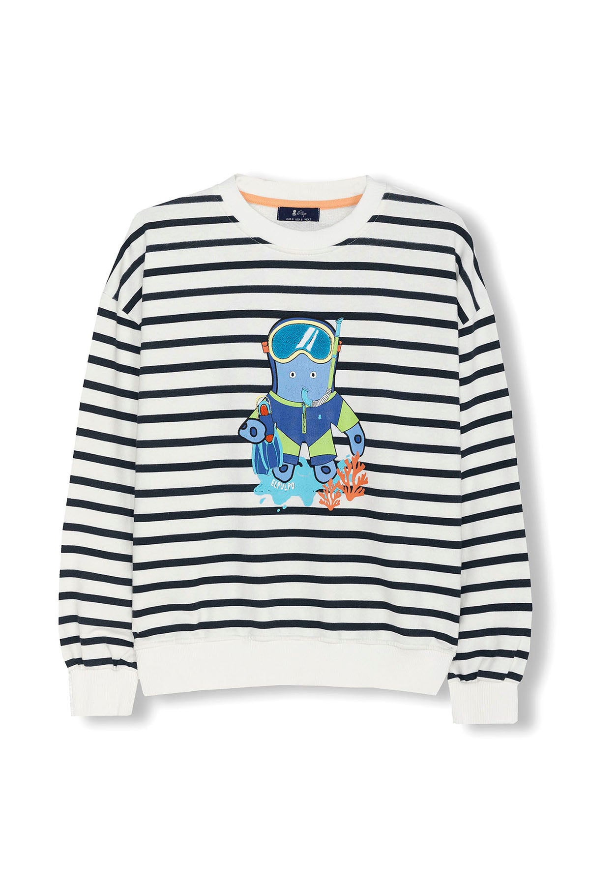 SWEATSHIRT MASCULINO OVERSIZE ELPULPO SNORKEL BRANCO PURO