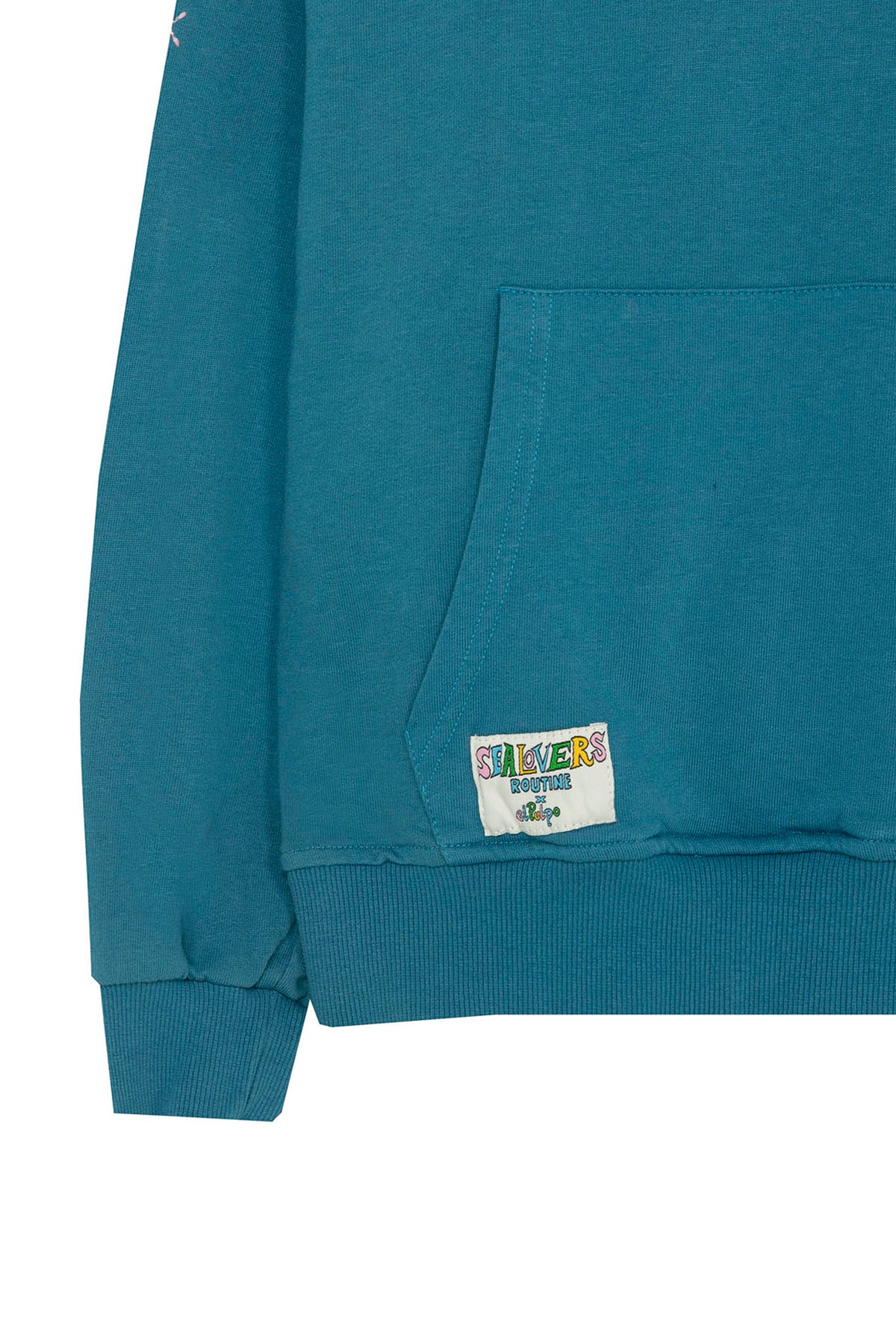SWEATSHIRT COM CAPUZ MENINO BORDADO SUN SEALOVERS AZUL SAFIRA