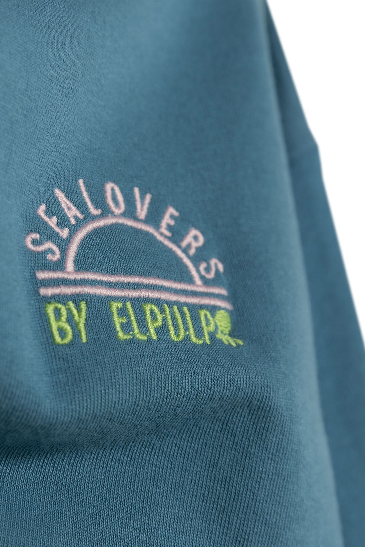 SWEATSHIRT COM CAPUZ MENINO BORDADO SUN SEALOVERS AZUL SAFIRA