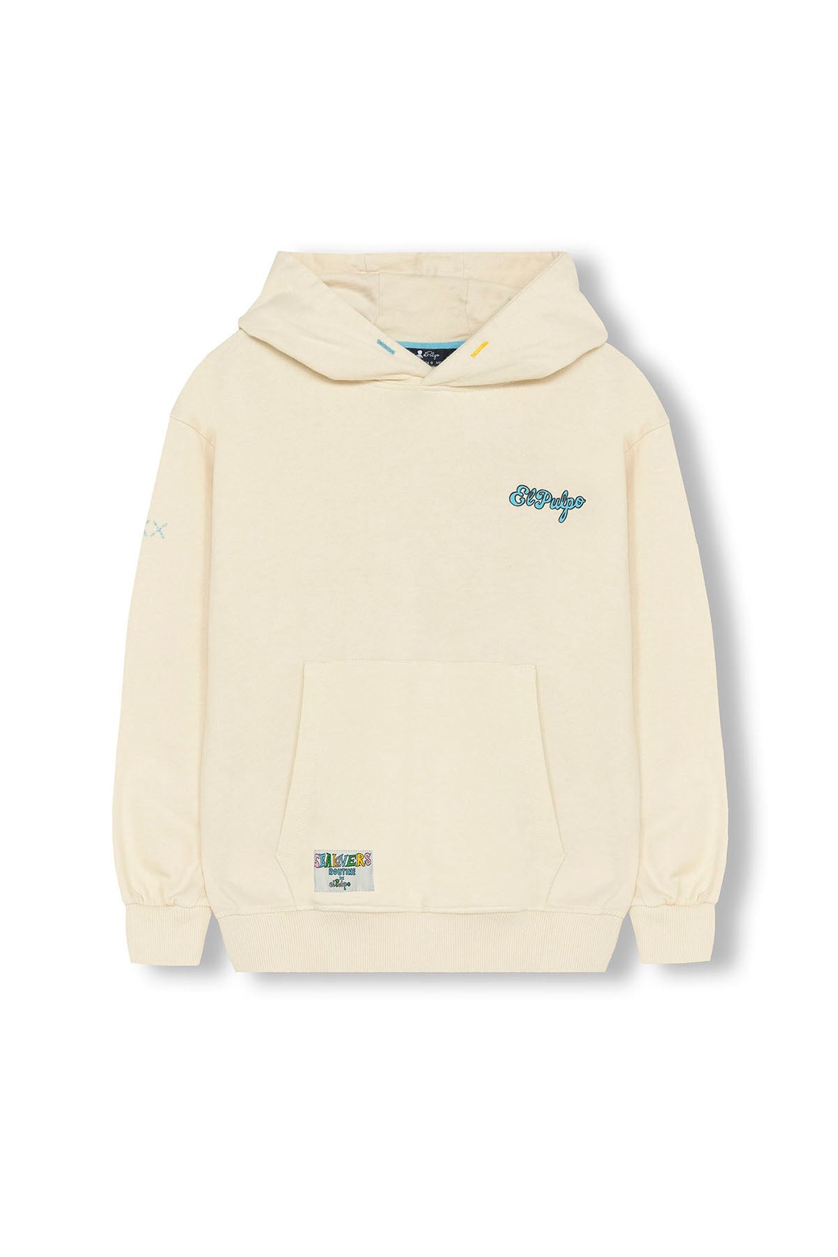 SWEATSHIRT COM CAPUZ MASCULINO COM ESTAMPA DE MERCADO FRESCO OFF-WHITE
