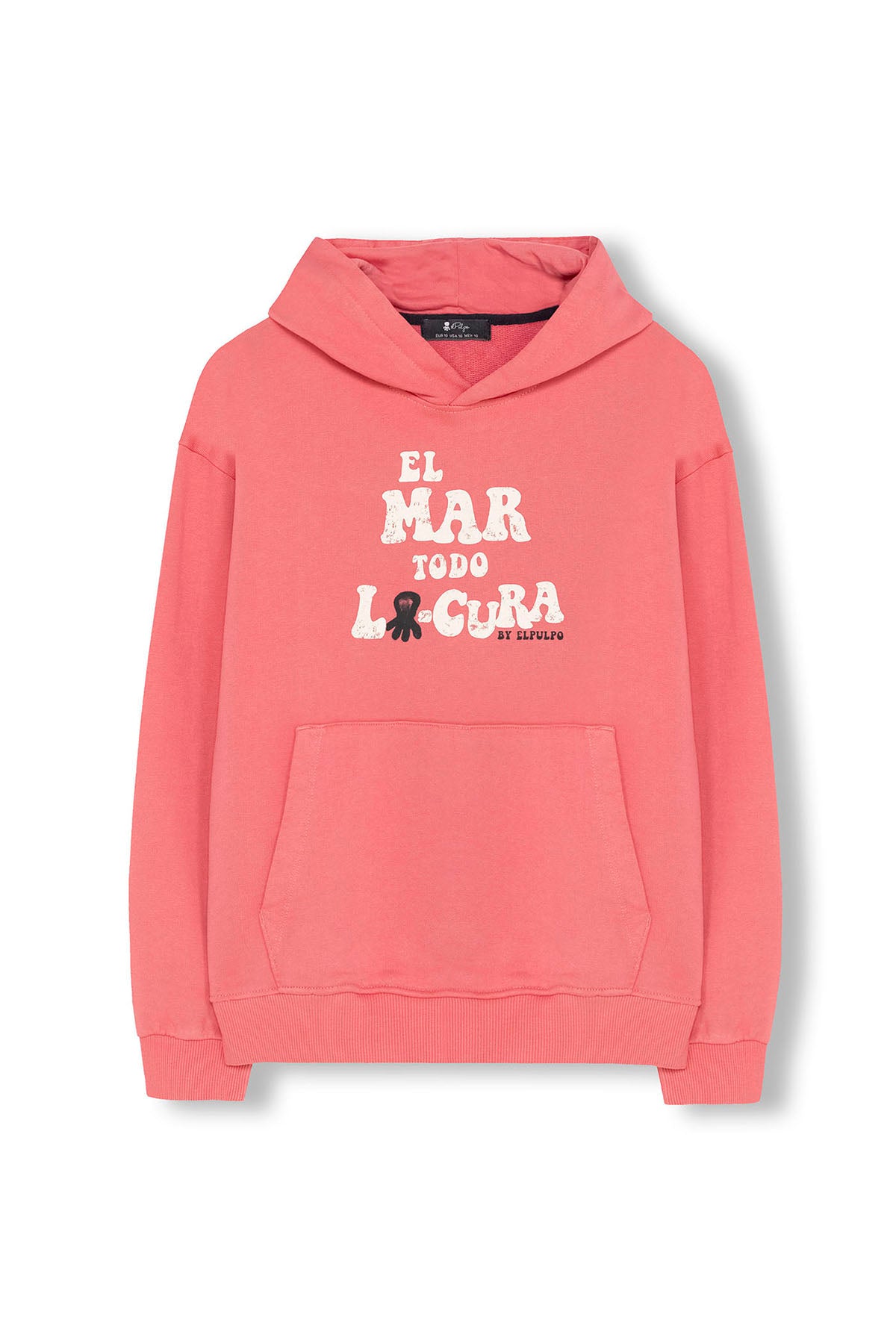 SWEAT MASCULINO COM CAPUZ THE SEA ALL MADNESS EM ROSA CHICLETE