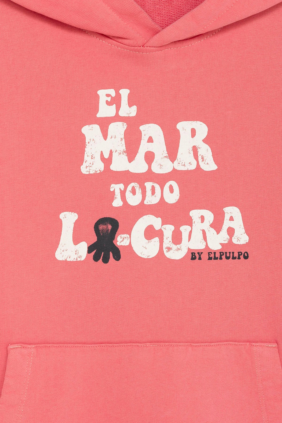 SWEAT MASCULINO COM CAPUZ THE SEA ALL MADNESS EM ROSA CHICLETE