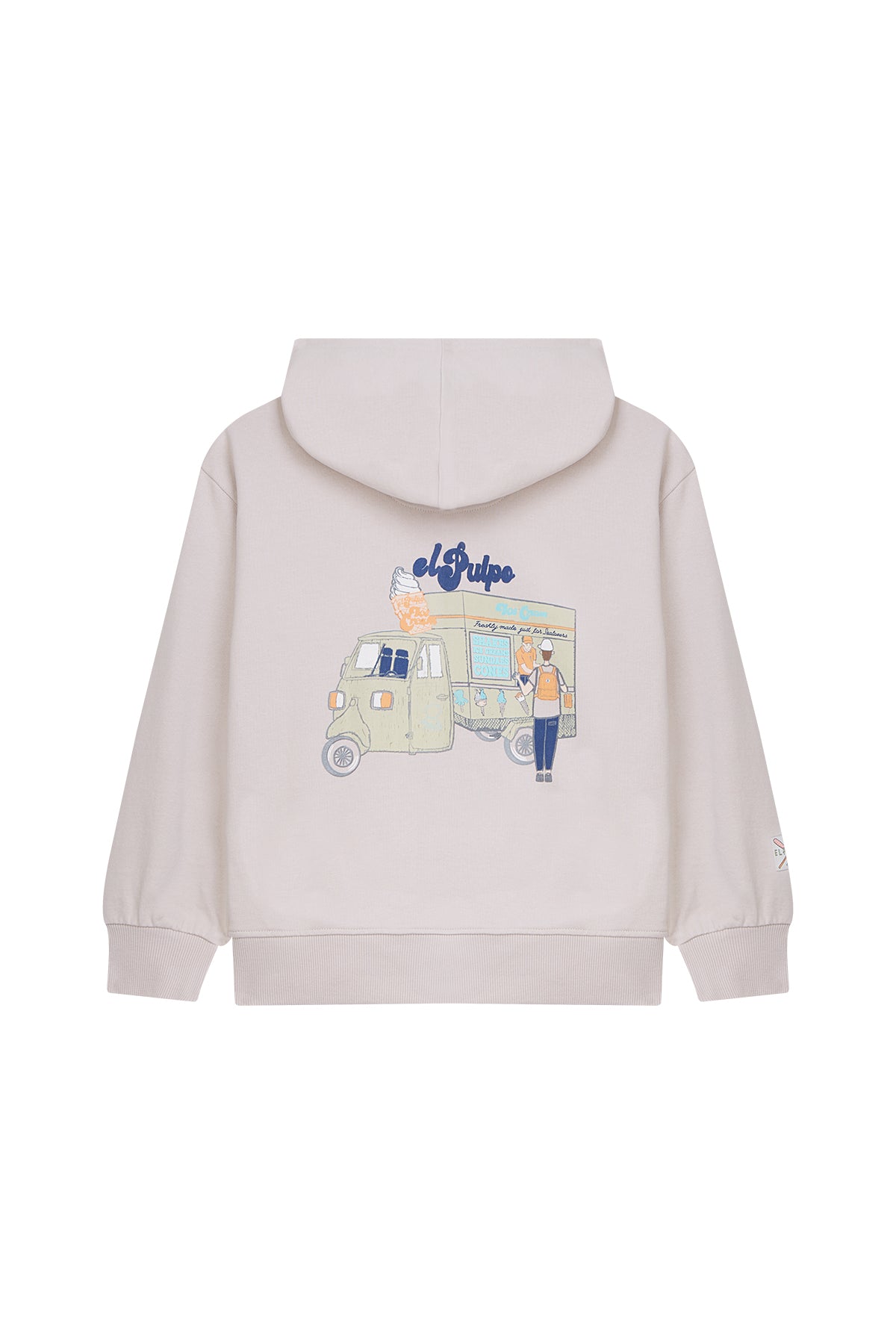 SUDADERA NIÑO OVERSIZE CAPUCHA ICE CREAM VAN ARENA