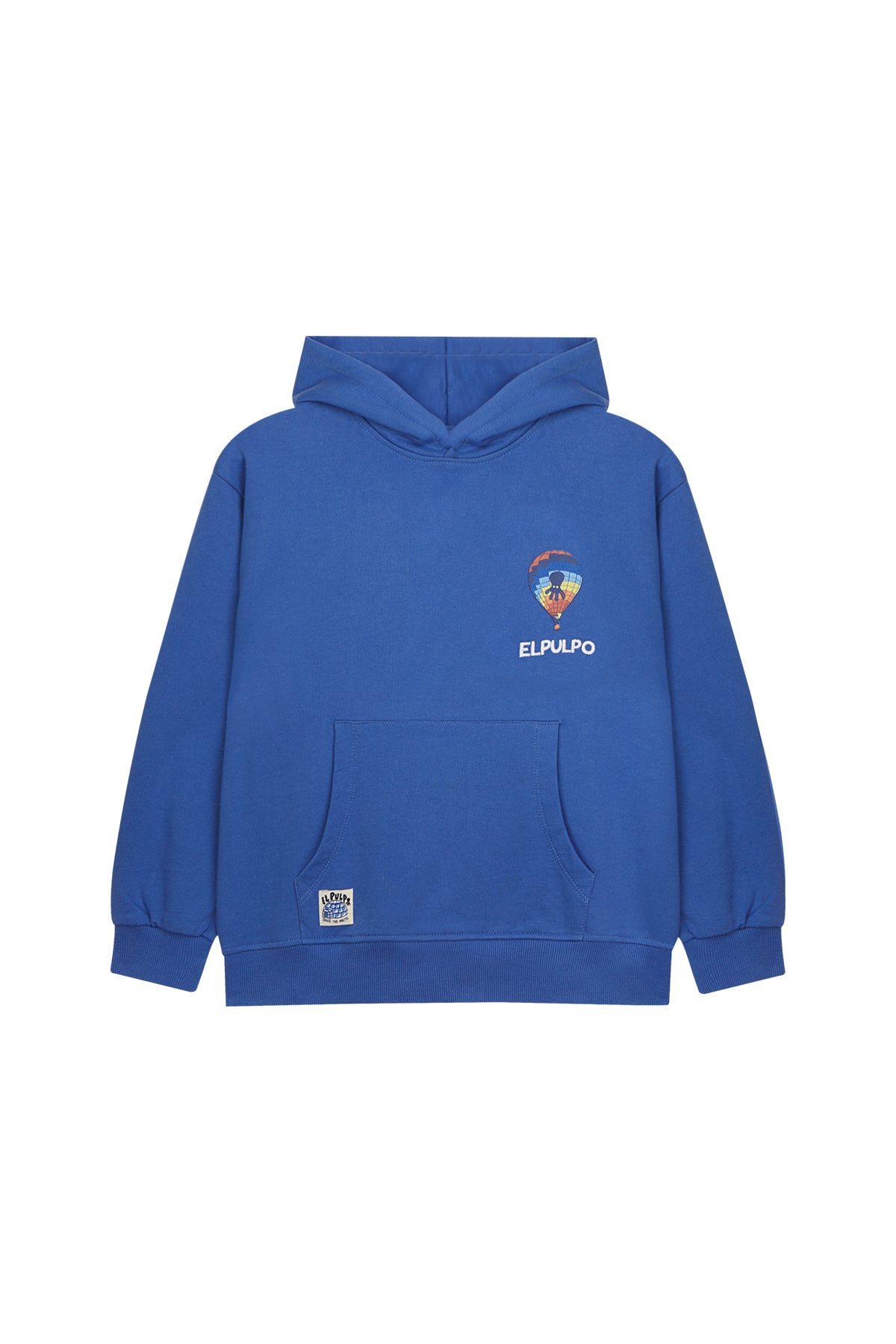 SUDADERA NIÑO OVERSIZE CAPUCHA ELPULPO BALLOON AZUL ELÉCTRICO