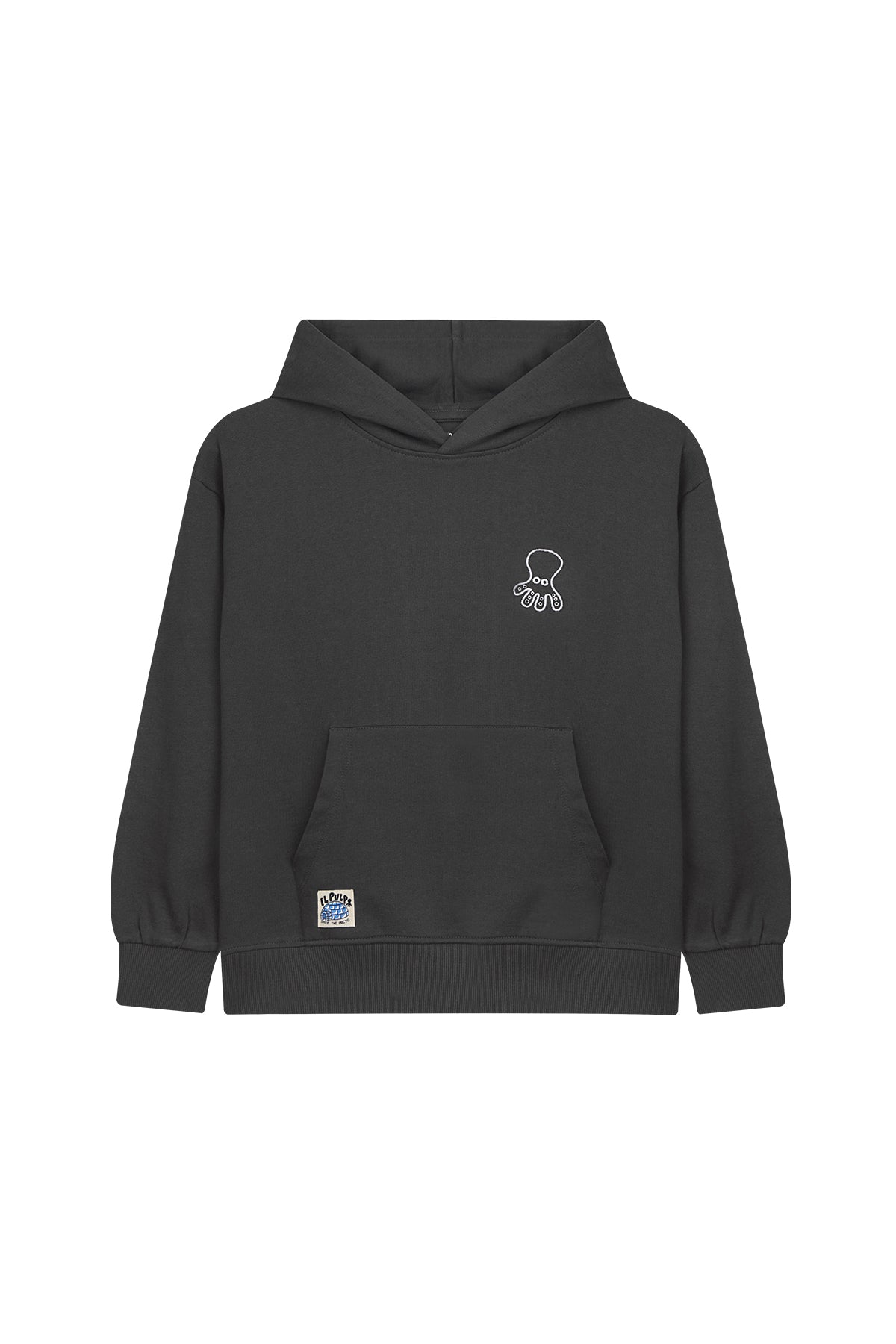 SUDADERA NIÑO OVERSIZE CAPUCHA WINTER POLES ANTRACITA