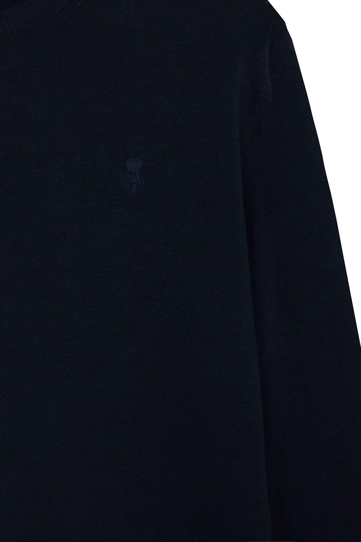JERSEY NIÑO LAVADO BÁSICO LOGO AZUL MARINO DELAVÉ