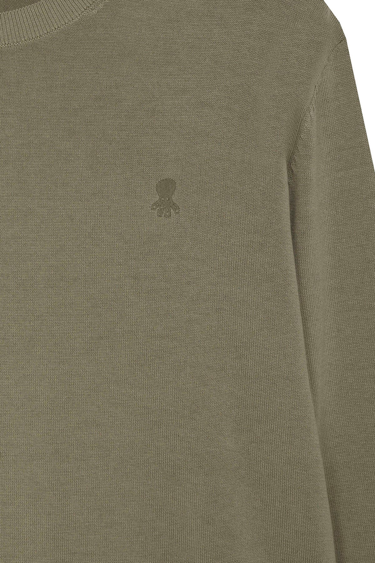 JERSEY NIÑO LAVADO BÁSICO LOGO VERDE SALVIA