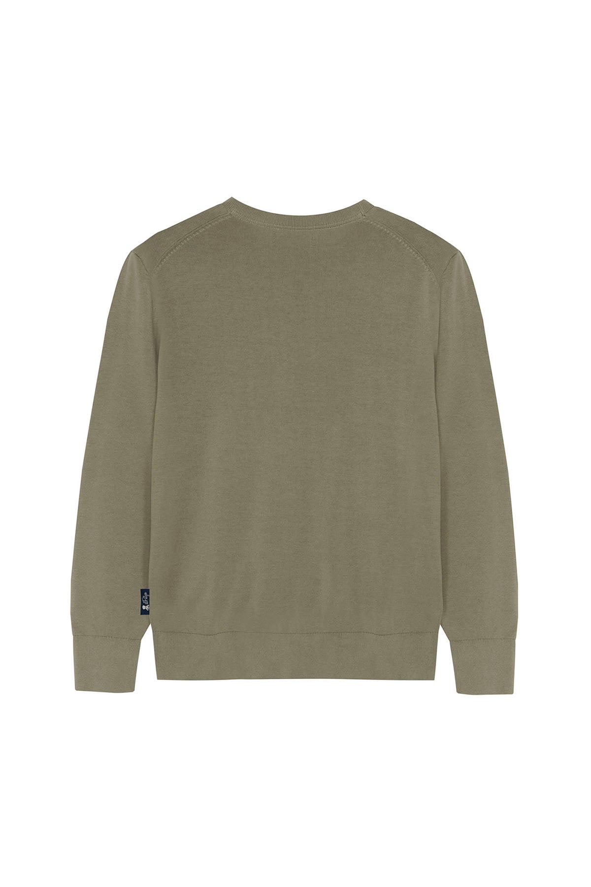 JERSEY NIÑO LAVADO BÁSICO LOGO VERDE SALVIA