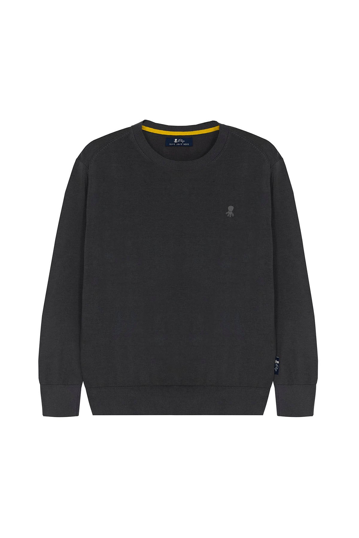 SWEATER BÁSICO ANTRACITE EXTRA FINO LAVADO PARA MENINO