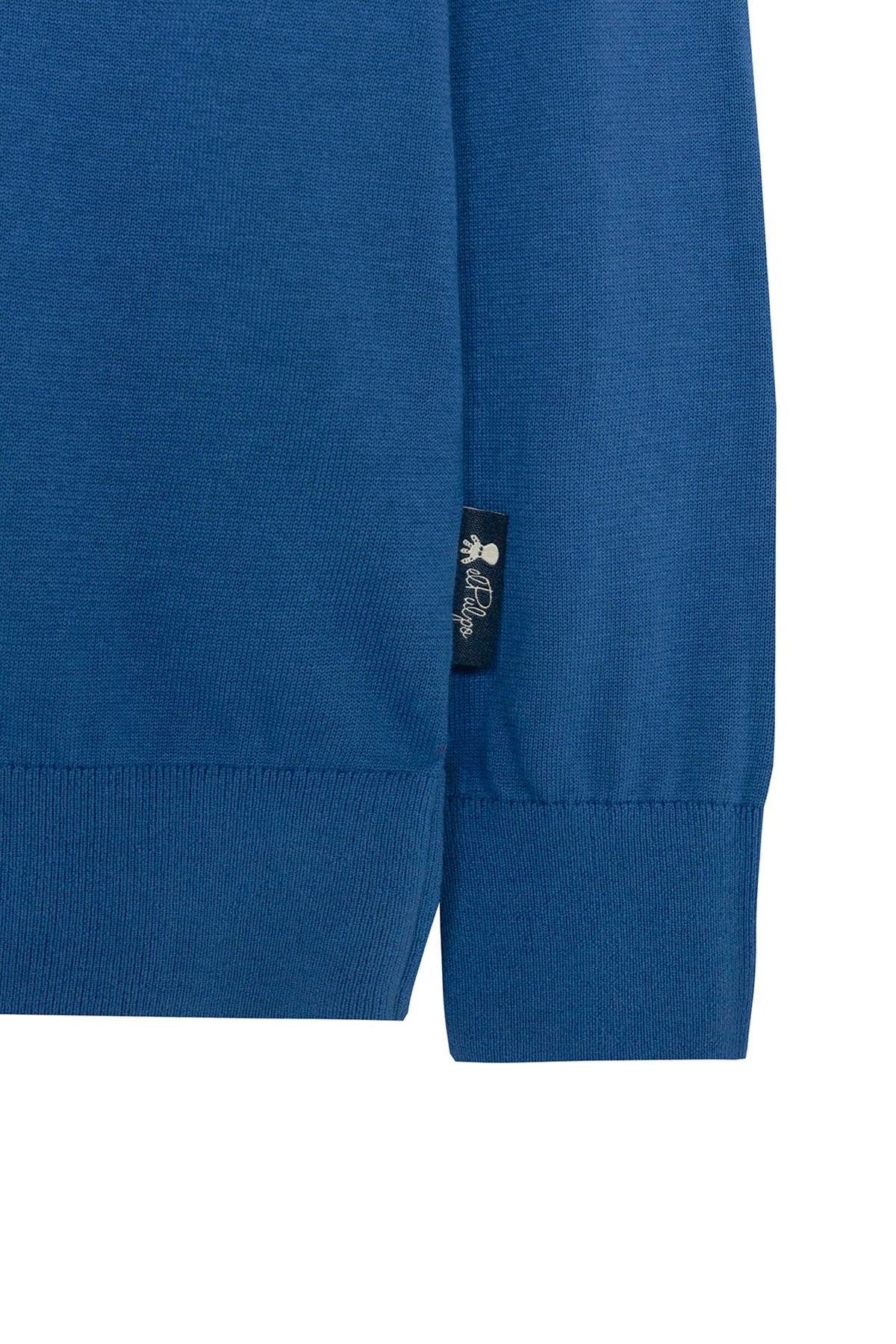 SWEATER BÁSICO INDIGO PARA MENINO COM LAVAGEM EXTRA FINA