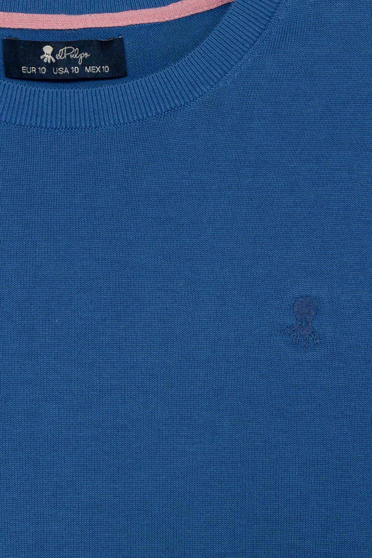 SWEATER BÁSICO INDIGO PARA MENINO COM LAVAGEM EXTRA FINA