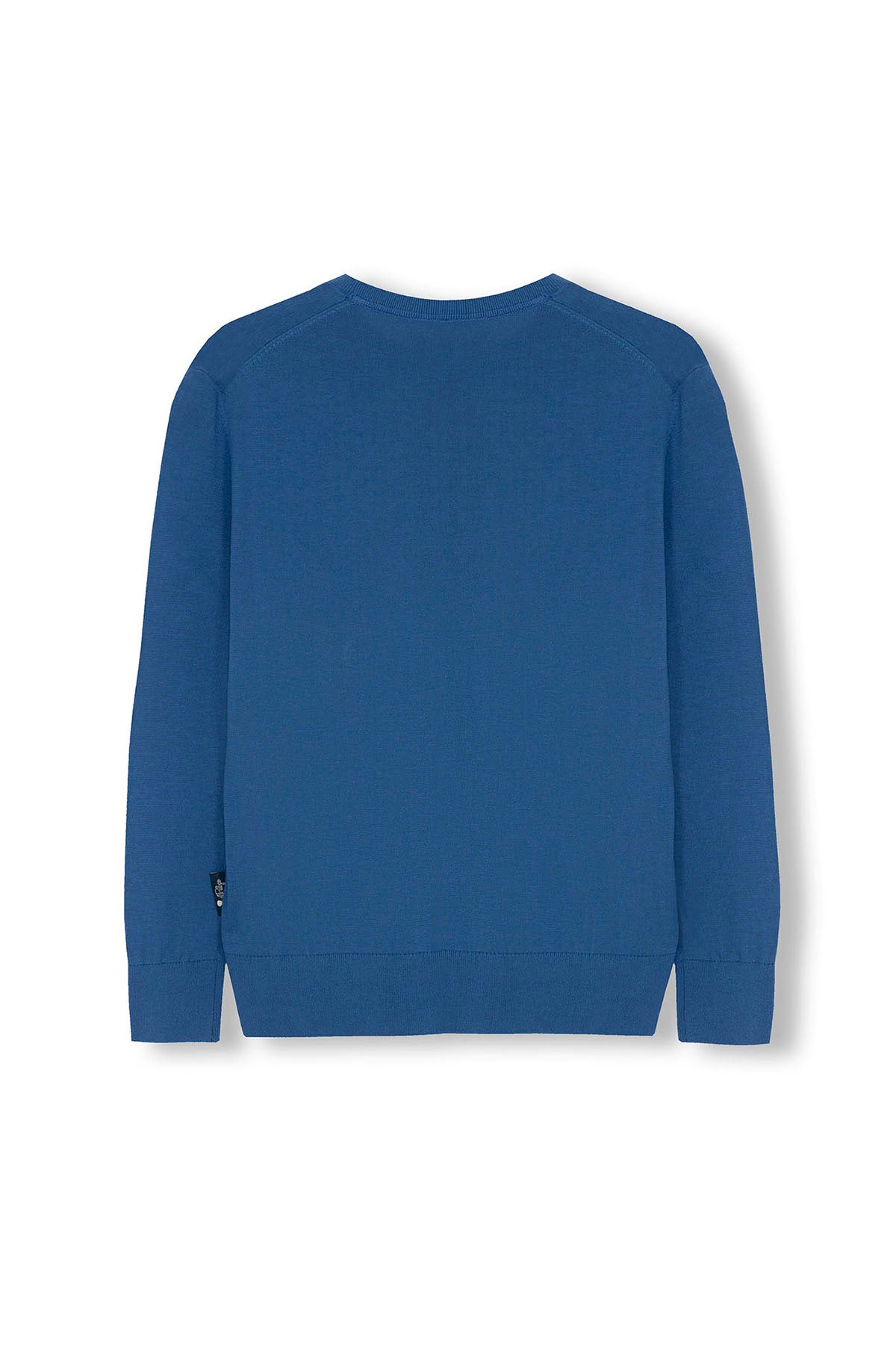 SWEATER BÁSICO INDIGO PARA MENINO COM LAVAGEM EXTRA FINA