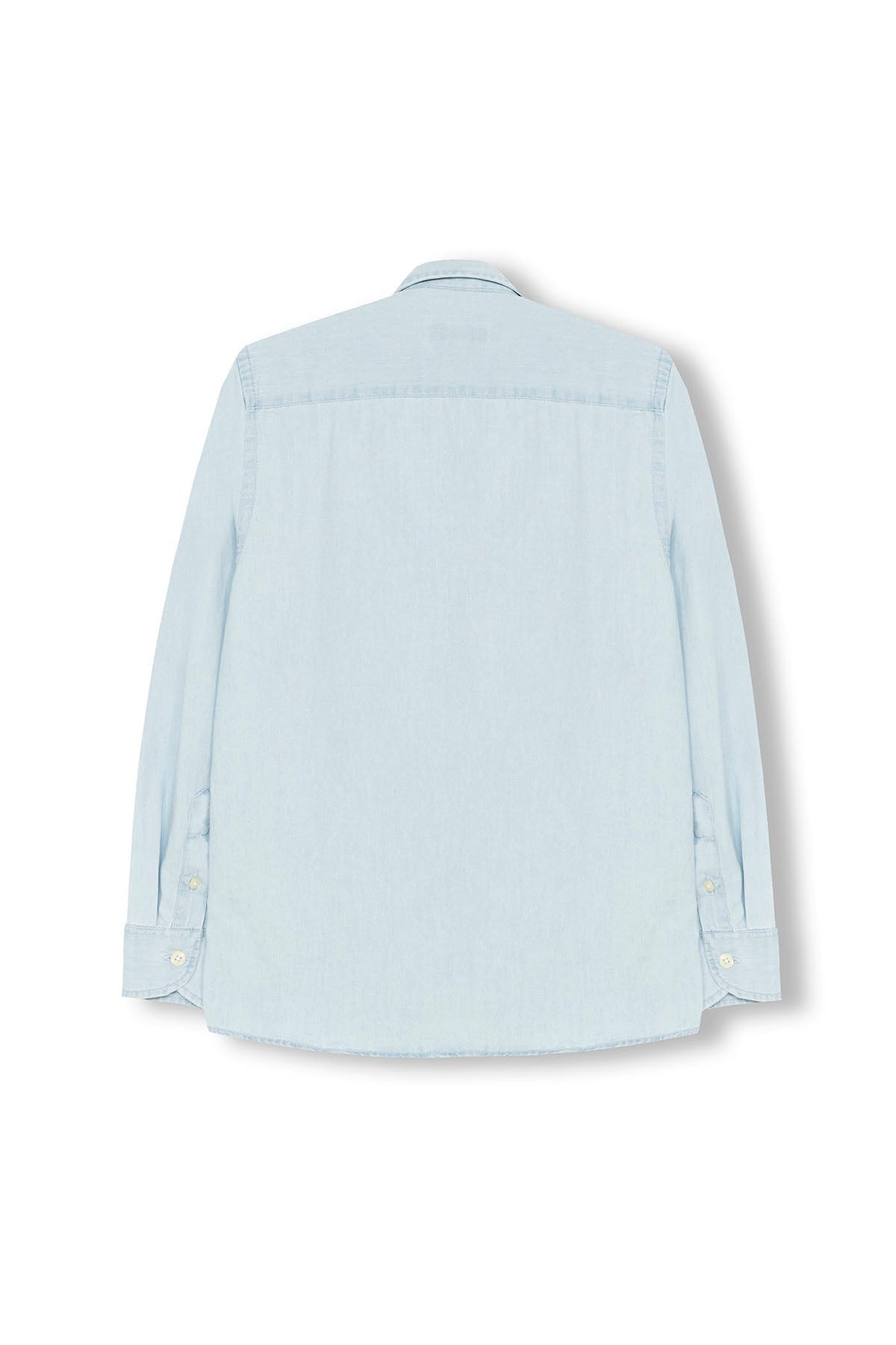 CAMISA ITALIANA MENINA DENIM INDIGO BLEACH