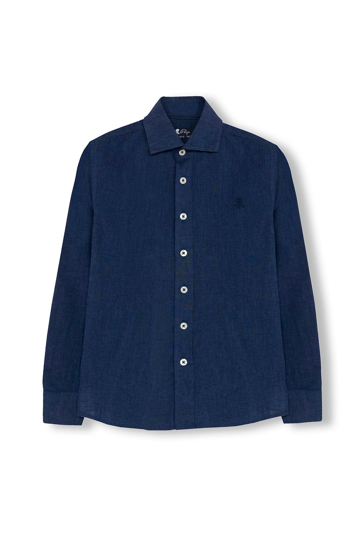 CAMISOLA MENINA DE LINHO AZUL