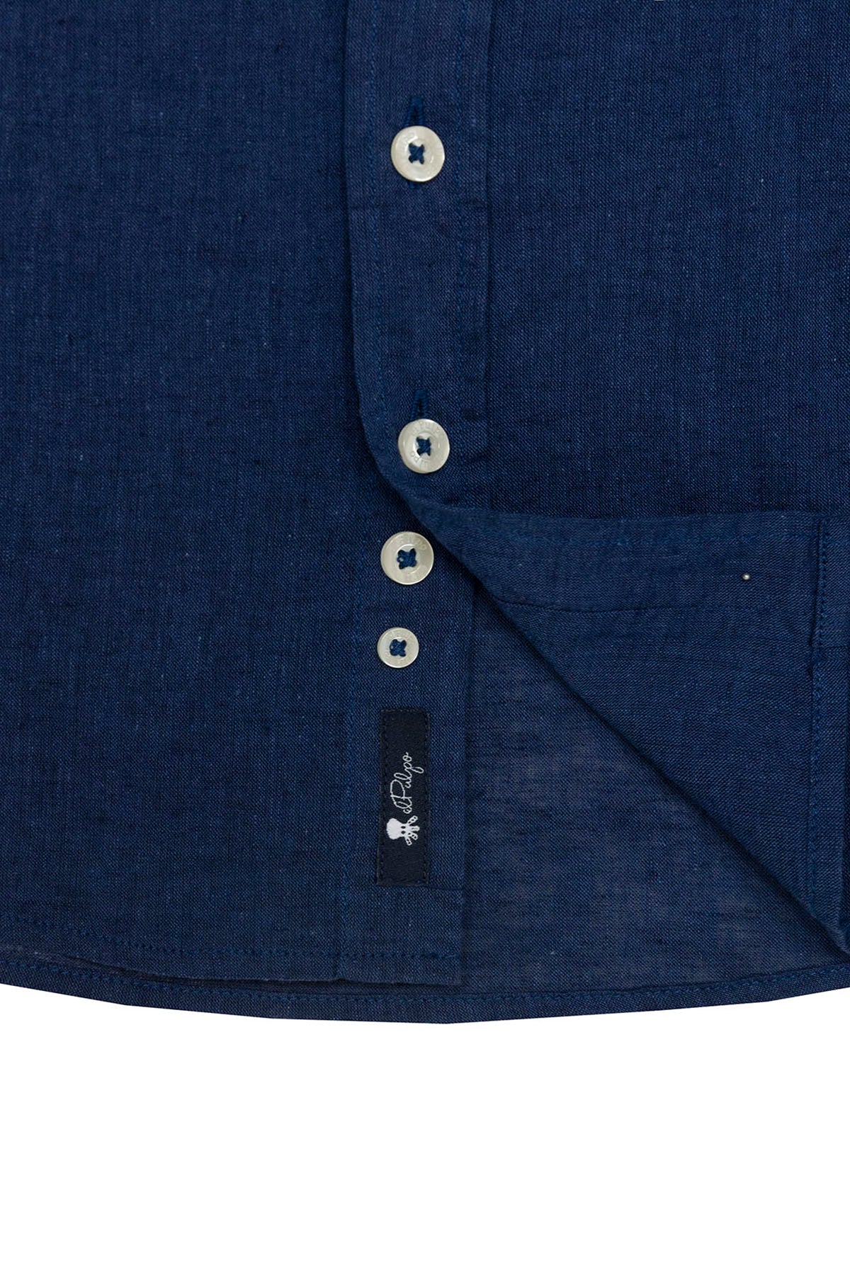 CAMISOLA MENINA DE LINHO AZUL