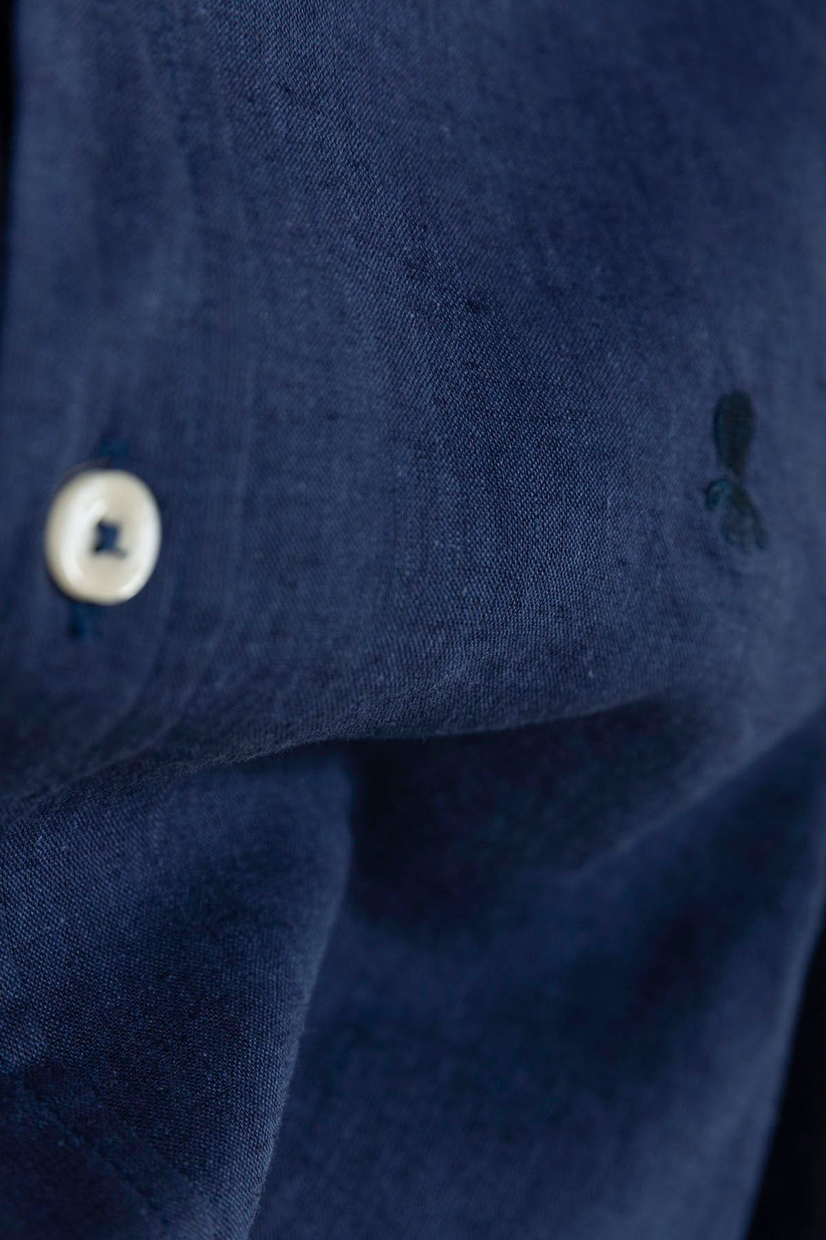 CAMISOLA MENINA DE LINHO AZUL