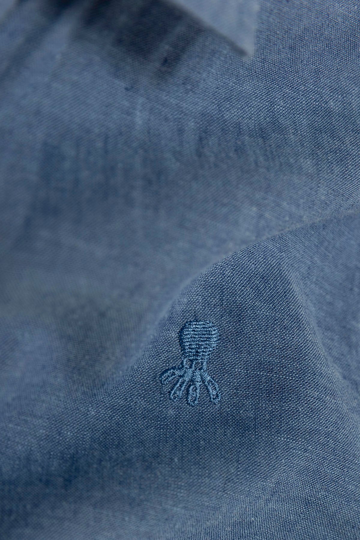 CAMISA NIÑO LINO AZUL MARINO