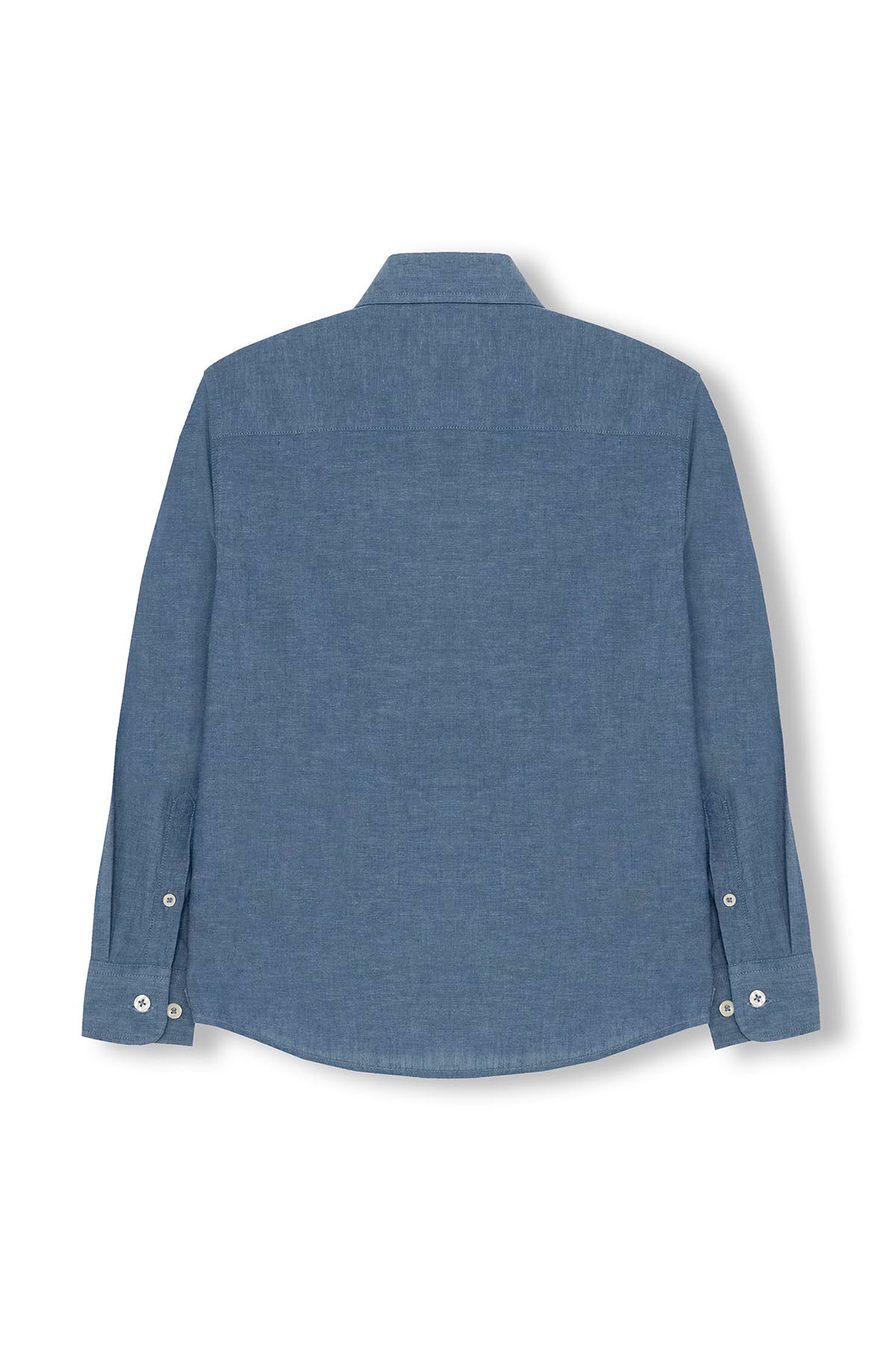CAMISA NIÑO LINO AZUL MARINO