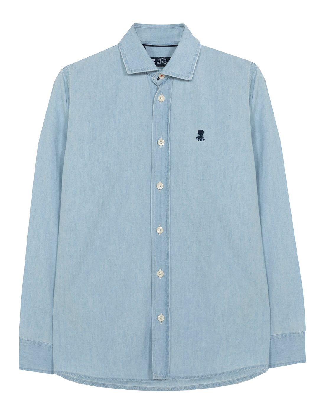 BOY'S SHIRT LIGHT BASIC OCEAN BLUE