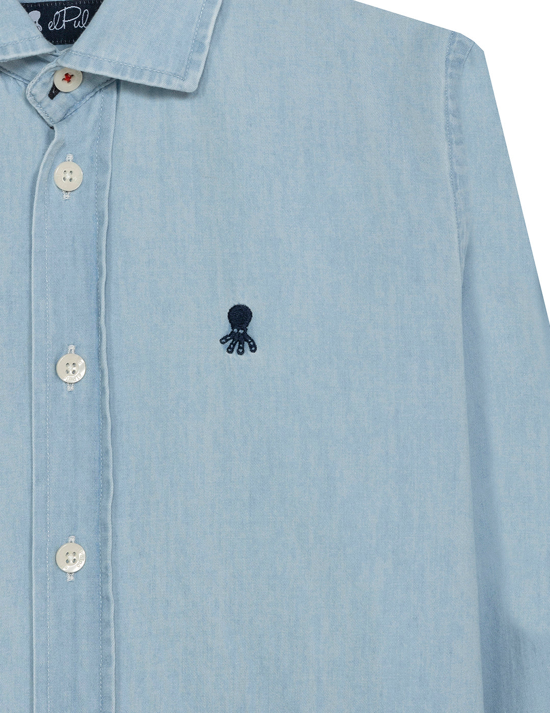 BOY'S SHIRT LIGHT BASIC OCEAN BLUE