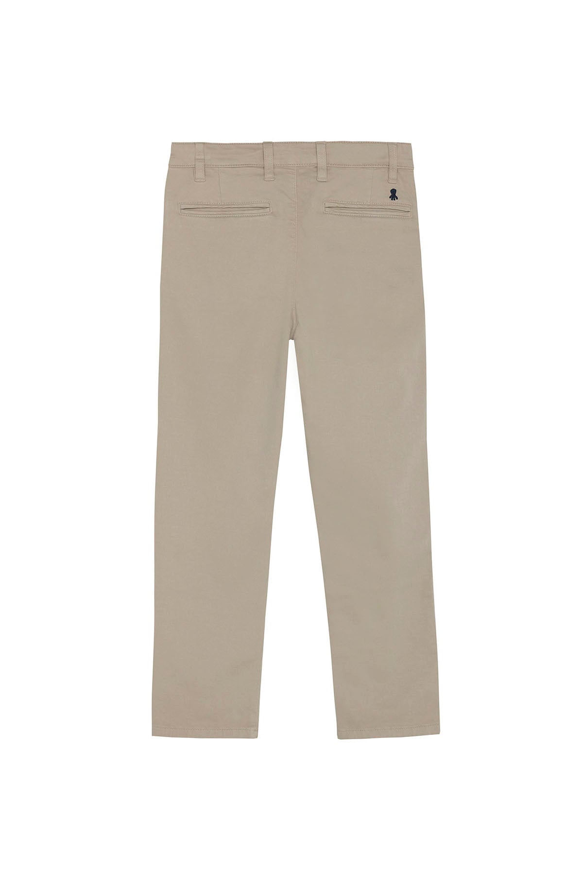 CALÇA CHINO DE CETIM BEGE PARA MENINO