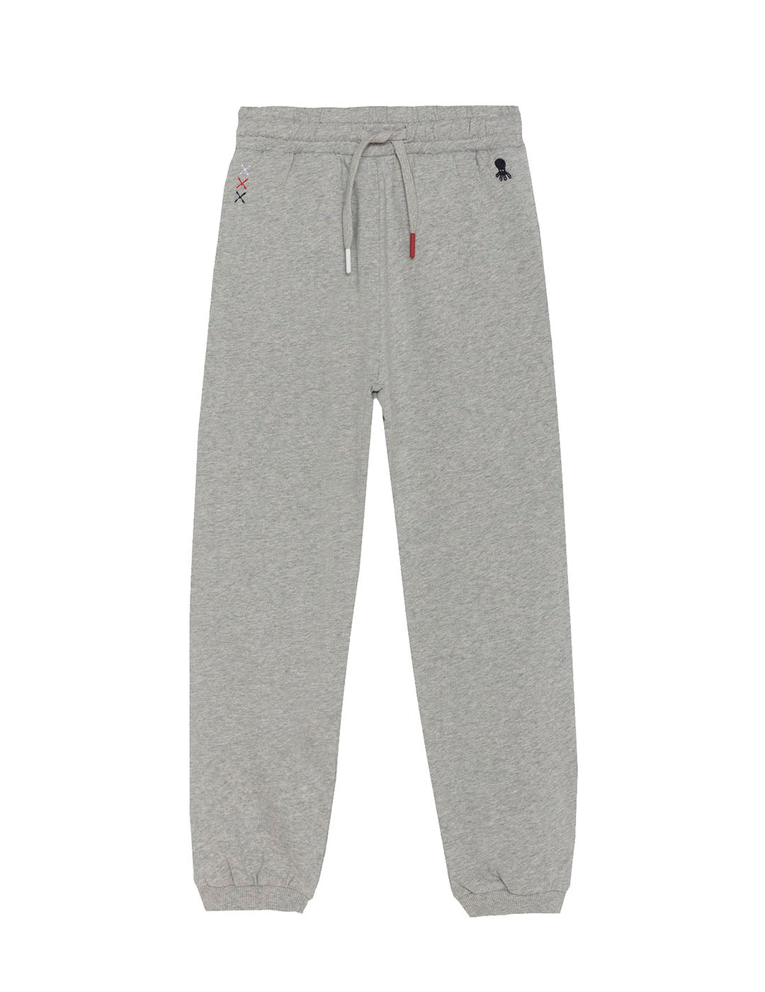 BOY'S PRINTED PLUSH JOGGER PANTS IN VIGORÉ GREY